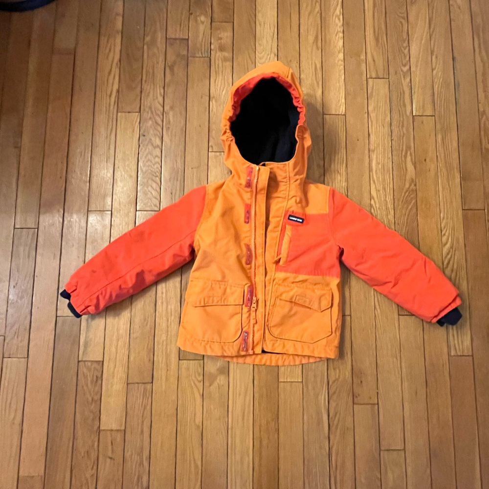 Landsend EUC kids squall waterproof insulated winter jacket.